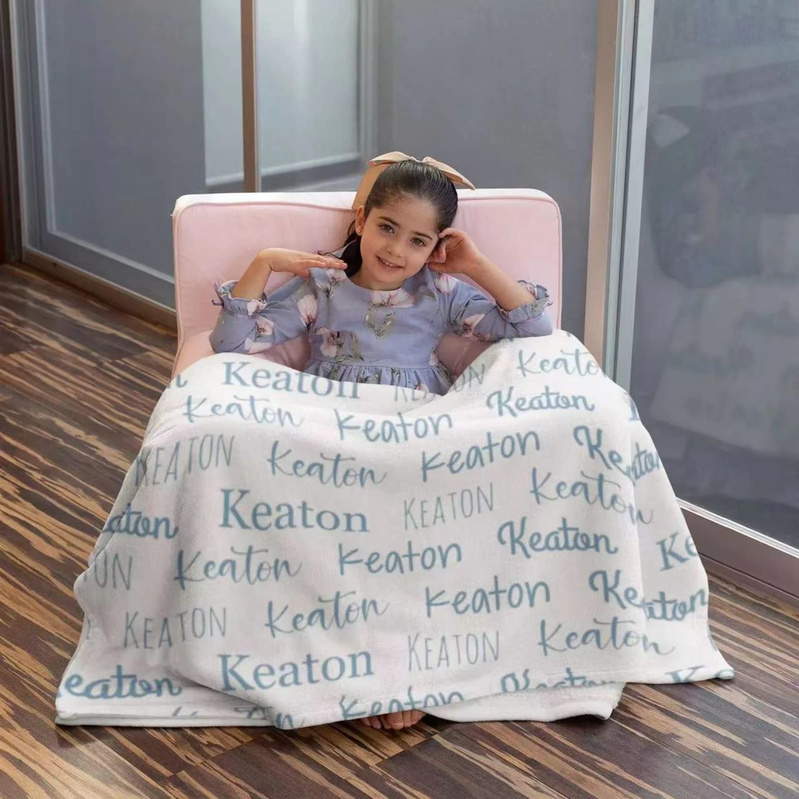 jfu Mantas con nombre personalizadas para niños, manta con nombre personalizado, mantas personalizadas para niños, mantas personalizadas para bebés y niñas (150 x 200 cm)