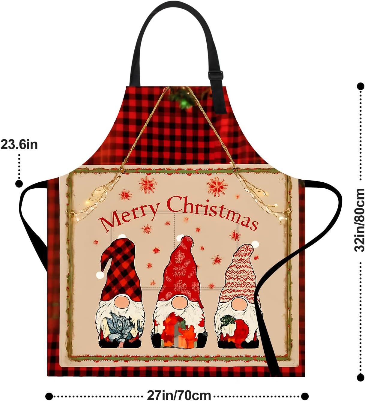 ANNA QUEEN Funny Aprons with Pocket for Women & Men, Cute Cooking Apron, Adjustable Kitchen Aprons for Baking BBQ