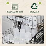 [24Set - 16oz.] Conteneurs en plastique Deli Food avec lids en plastique, contenants jetables pour la soupe, préparation de repas, Slime BPA Gratuiter Empilable Exclusivité Micro-ondes Exclusion Lave-vaisselle Exclure le congélateur Coffre-fort