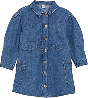 LC WAIKIKI Shirt Collar Baby Girl Jean Dress