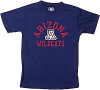 Vista 121 de Wes and Willy Camiseta de algodón orgánico de manga corta para niños de la NCAA