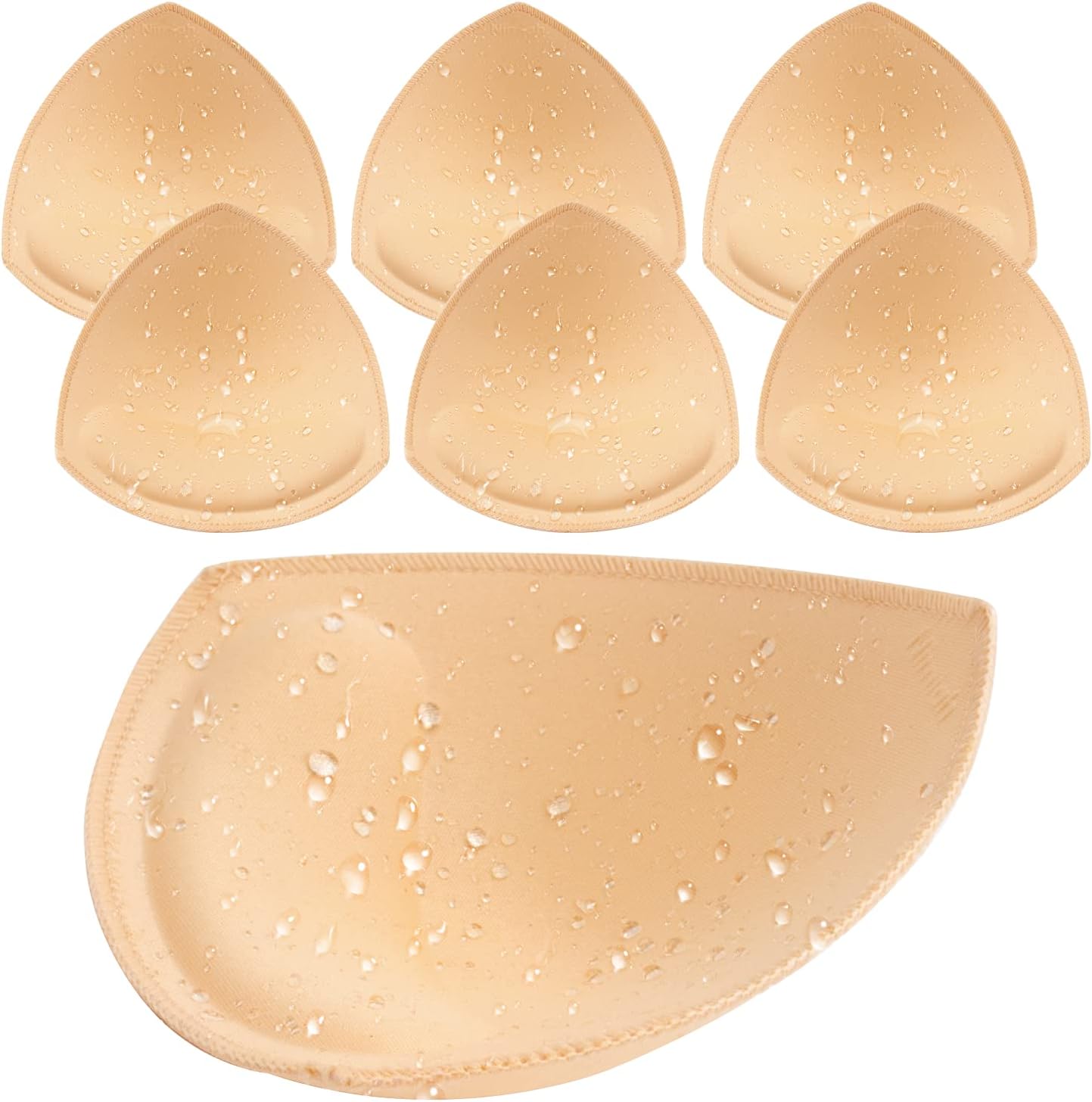 NimiahWaterproof Swimsuit Bra Inserts Removable Swimsuit Insert 3 Pairs Bikini Push Up Inserts for A/B C Cup