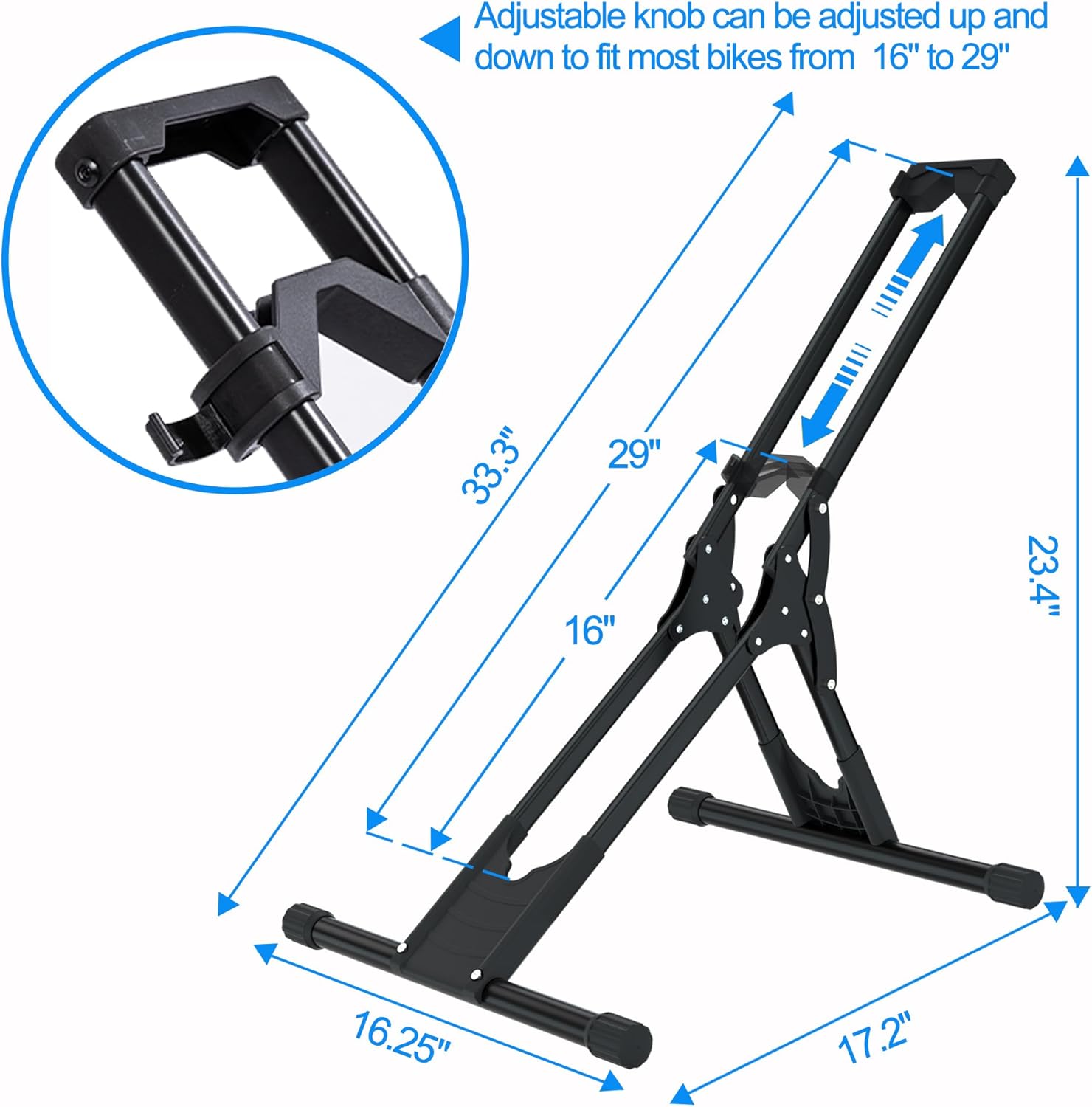 3PCS Adjustable Bicycle Storage Stand Bike Floor Parking Rack Bike Holder Fit All Mountain & Road Bikes Steady Wheel Holder Indoor Outdoor Cycling Storage Organizer Apartment Garage Cycle Tires Holder