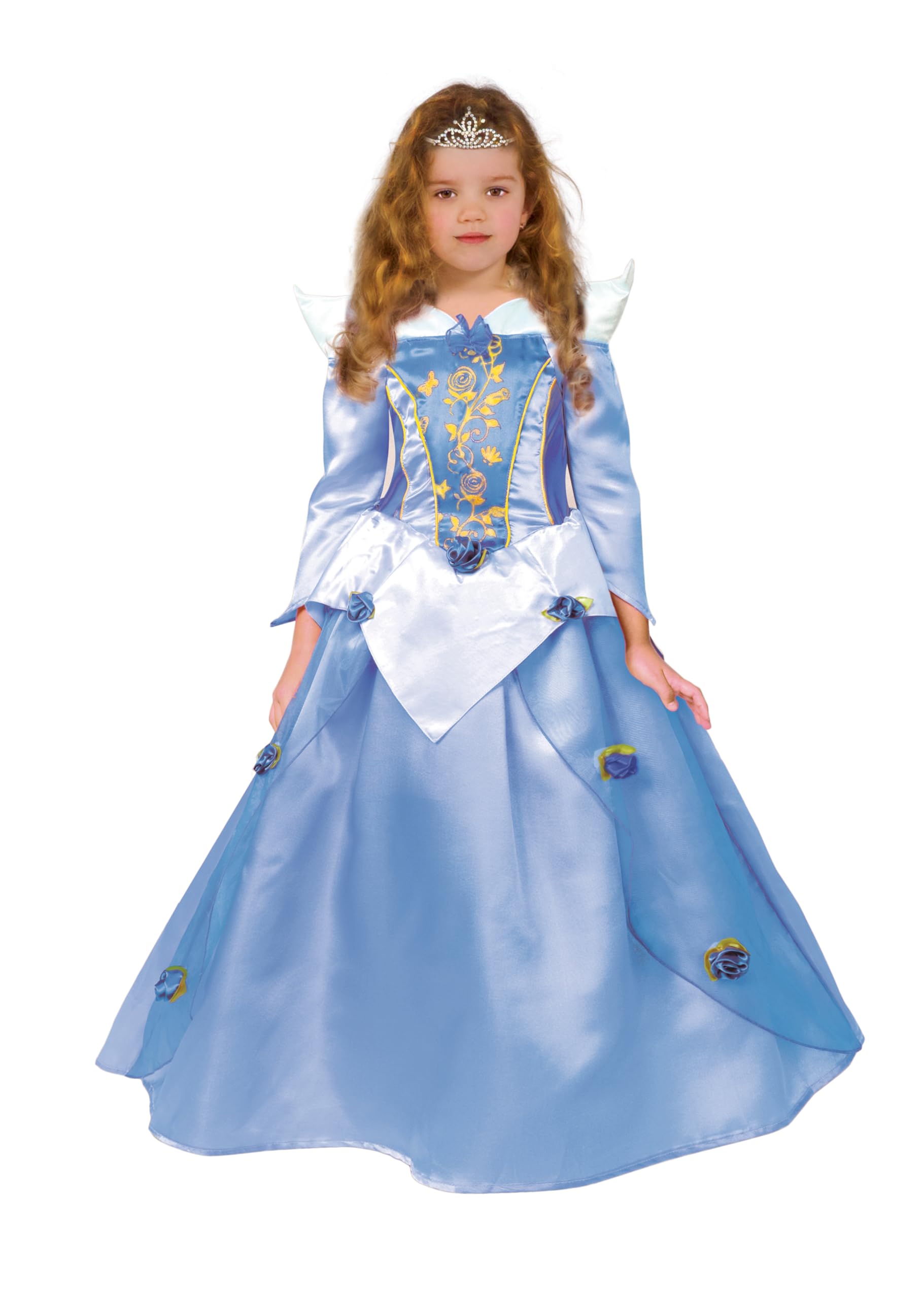 Ciao 10310.8-10 Principessa Delle Rose Blu Costume Travestimento Bambina Children's, Blue, 8-10 anni