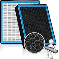 Vista 1 de FL3Z19N619A - Filtro de aire acondicionado HEPA de cabina con carbón activado, accesorios de filtro de aire de cabina de repuesto compatibles