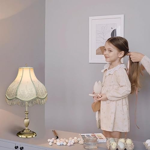 Miniatura 6 de Royal Designs, Inc. VS-1001-11EG-2 - Pantalla de lámpara festoneada victoriana, 3,5 x 11 x 9, cáscara de huevo, paquete de 2