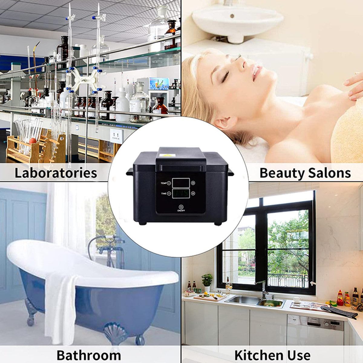 Esterilizador De Alta Temperatura De 200 ℃ con Temporizador, Esterilizador De Herramientas para UñAs, 2.6 L, para Herramientas Dentales, De Belleza, Juguetes, Tijeras, Toallas Y Gafas,White