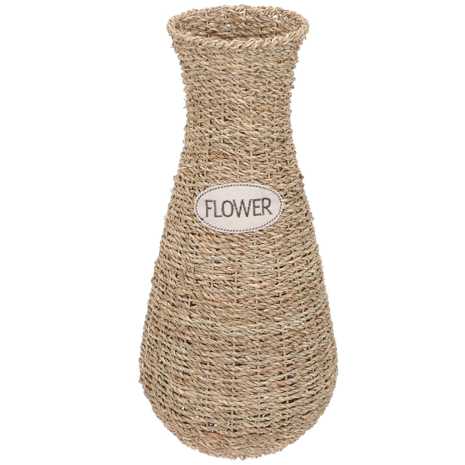 Vase en rotin naturel pour fleurs séchées, objet déco bohème et champêtre