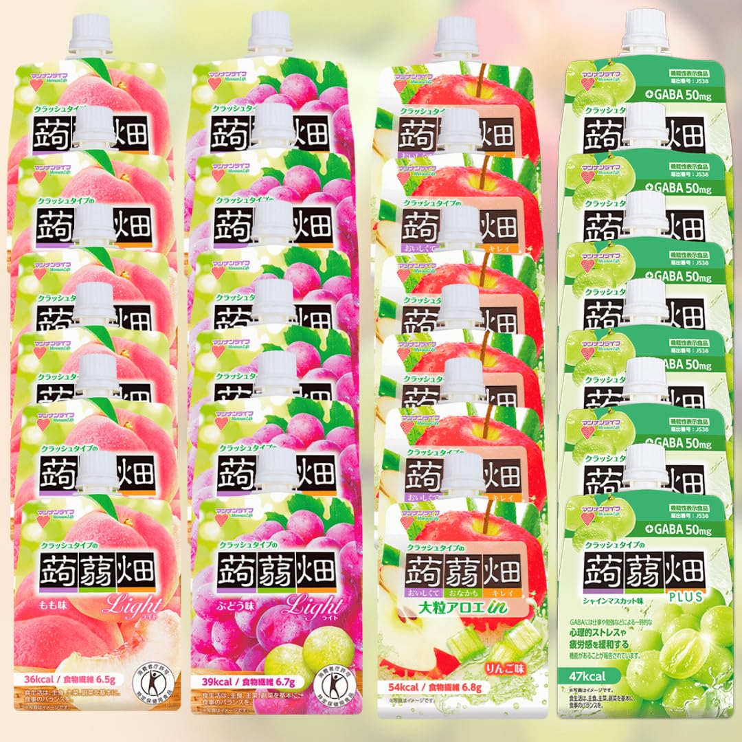 Amazon.co.jp: クラッシュタイプ 蒟蒻 畑 全4種 各6個 計24個