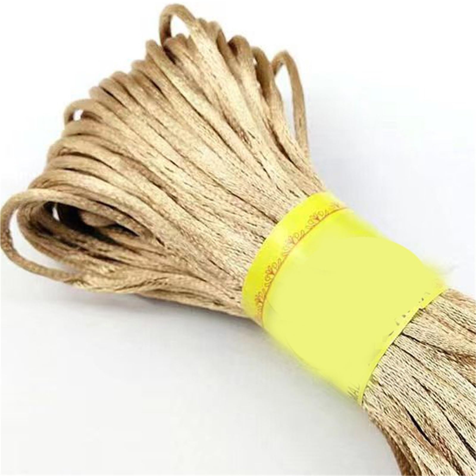 Nylon Cord Thread 10pcs 20M/Roll 1.5-2.5mm Chinese Knotted Thread Rope Nylon Cord For Jewelry Bracelet for Making Bracelet, Necklace, Chinese Knot(Khaki,2.5mm About 20M)