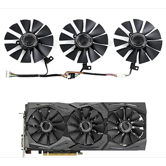 87MM T129215SU T129215SM Cooling Fan for ASUS GTX 980 1060 1070 1080 Ti RX 480 R9 390X Video Card PLD09210S12HH/M FDC10U/H12S9-C