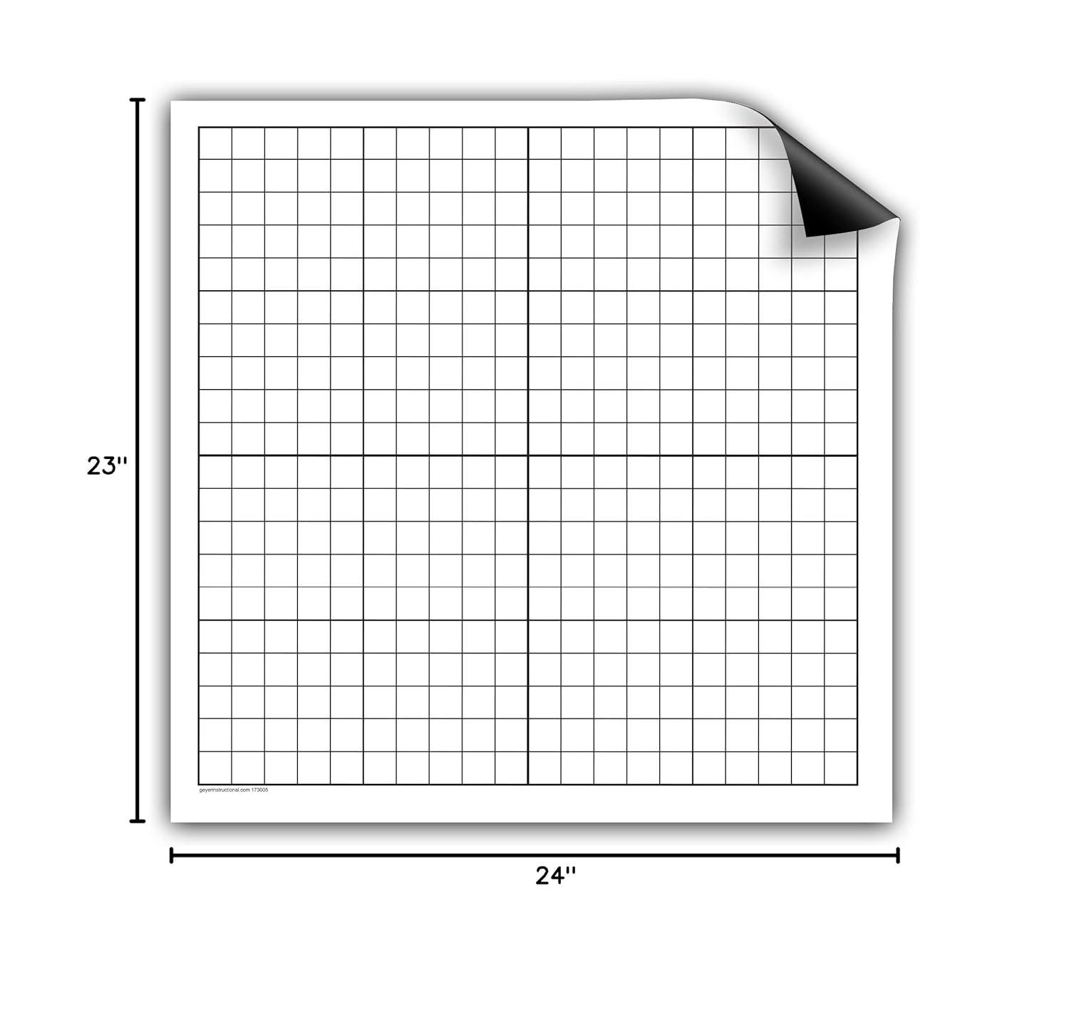 Dimensions of Geyer Instructional Products Xy Axis Dry Erase Magnet