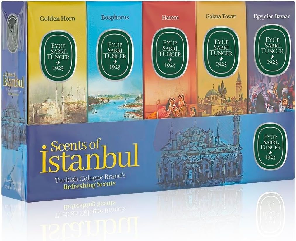 Eyüp Sabri Tuncer 16 ml Silindir Cam Şişe Kolonya 5'li Set - Scents Of Istanbul