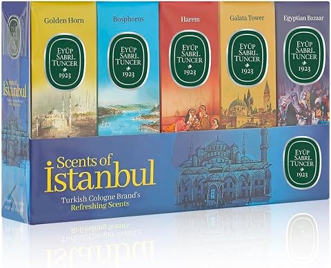 Eyüp Sabri Tuncer 16 ml Silindir Cam Şişe Kolonya 5'li Set - Scents Of Istanbul