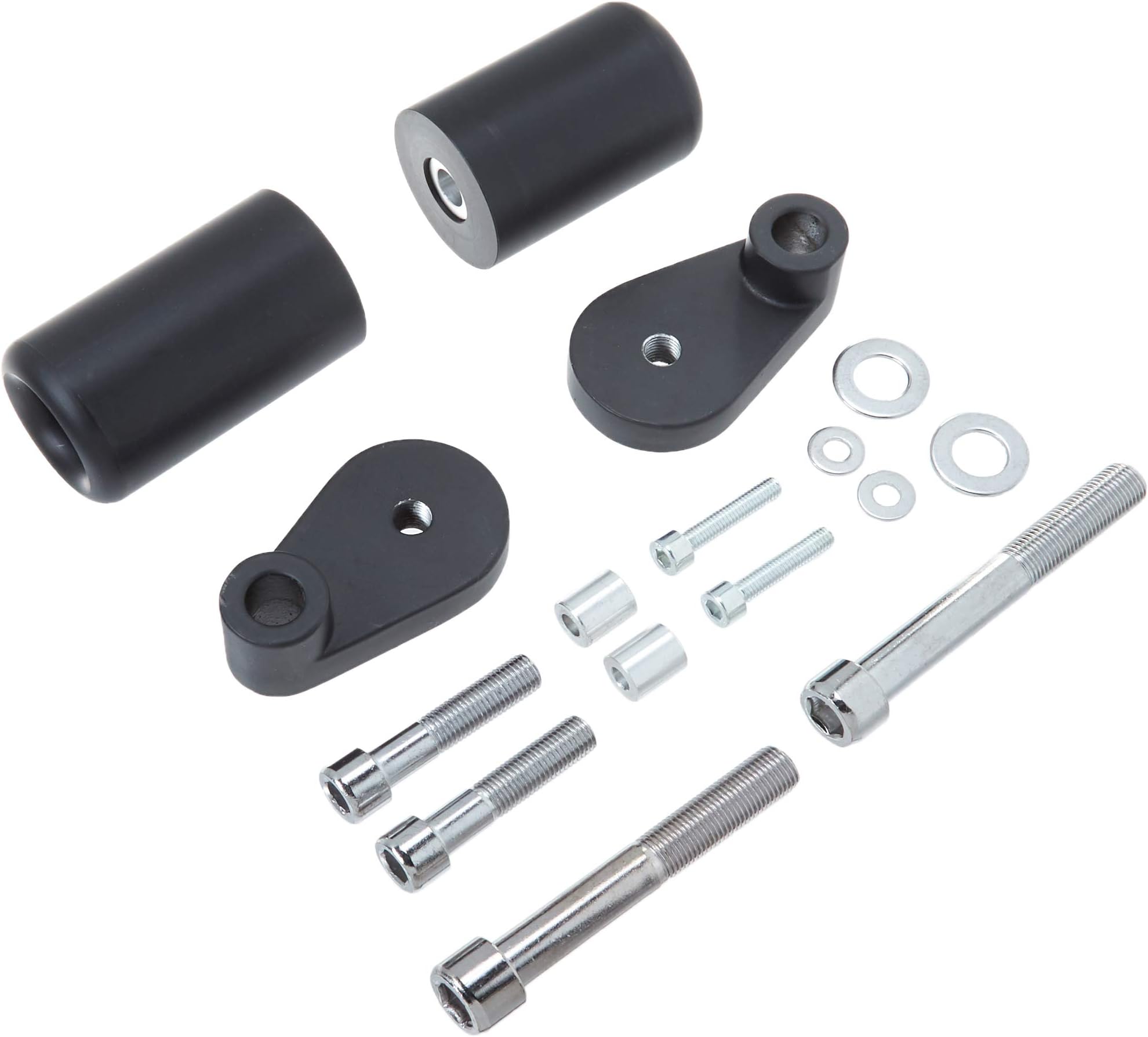 Krator MT219-006 Black Slider (2006-2007 Honda CBR 1000RR No Cut Frame Crash Protectors Motorcycle)