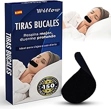 Willow SUPER PACK SAVING 150 Mouth Strips | Mouth Tape | Sleeping Mouth Strips | Anti Snoring | Hypoallergenic Adhesive | Sleeping Mouth Tape | Sleep Mask