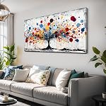 Wall Art Abstract Seascape Ocean Artwork Black and White Art Canvas Prints for Living Room Bedroom Dining Room Home Office Decor 20"x40"(50CMx100CM)