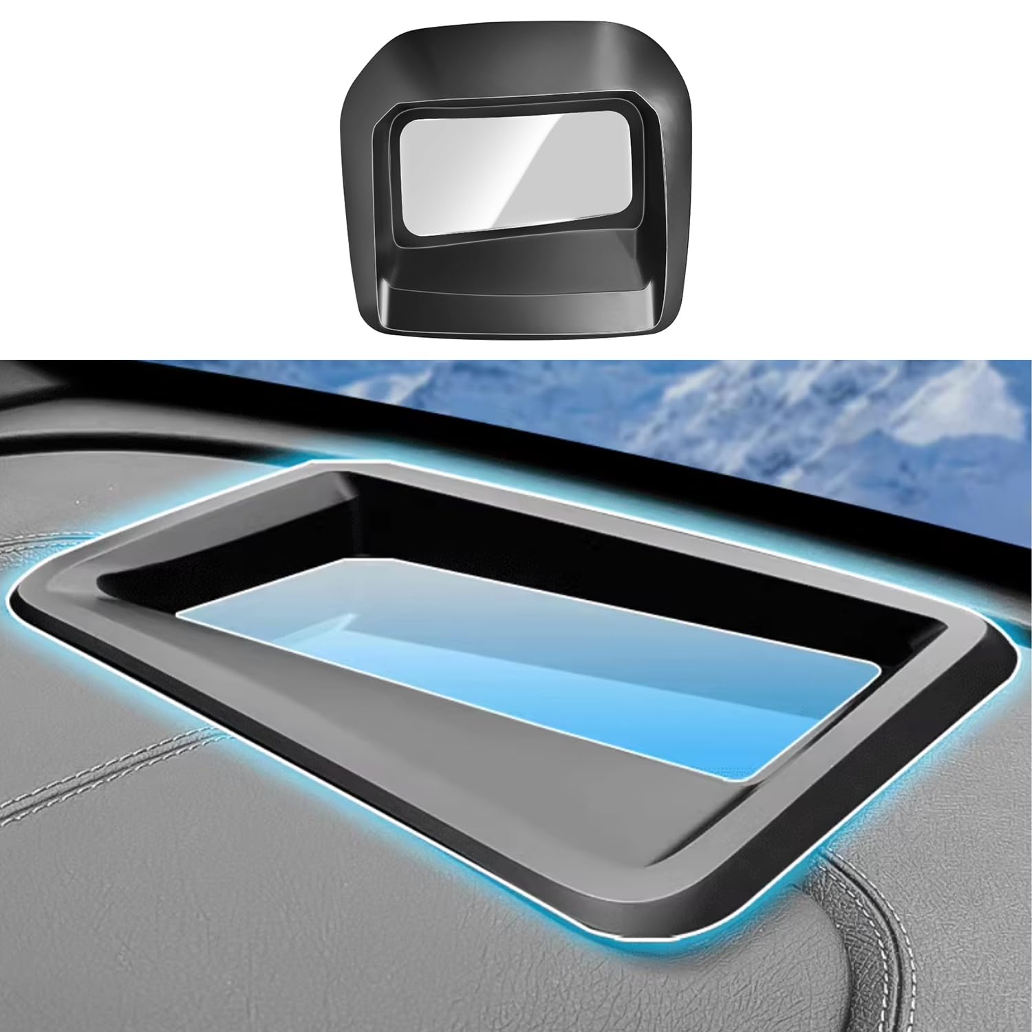 Treesiche Head Up HUD Display Glass Cover for Toyota Sienna 2021-2024 and Granvia 2021-2024 Dust Cover Head-up Display HUD Protective Cover Car Interior Accessories