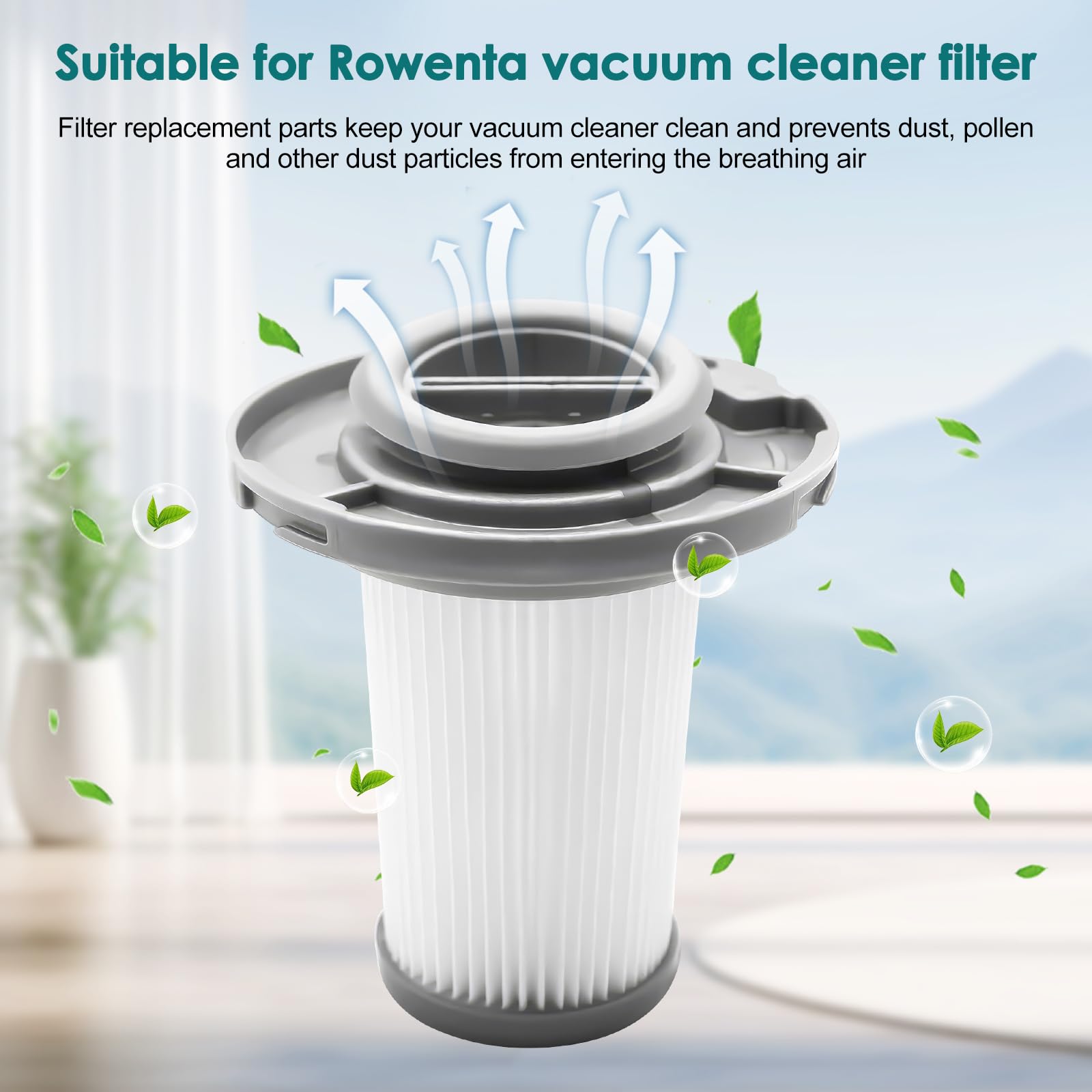 Lot de 2 filtres pour aspirateur Rowenta ZR009005 X-Force Flex 8.60