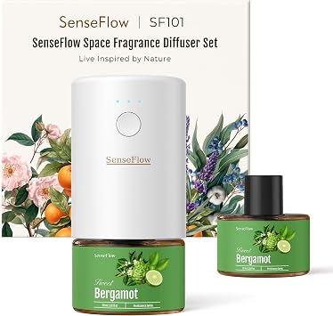 Plug-in Air Freshener for Home, Waterless Essential Oil Diffuser for Bedroom and Bathroom, Non-Toxic Formula for Pets and Nursery,Bergamot,1.02 Fl Oz Pack of 1