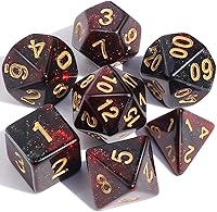 Vista 20 de CiaraQ DND - Juego de dados poliédricos con bolsa de dados para juegos de rol de Calabozos y Dragones, RPG MTG, juegos de mesa