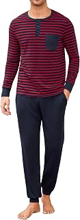 Men's Sleepwear Winter Two-Piece Cotton Pajamas Long Sleeve Men's Pajamas and Pants S-XXL