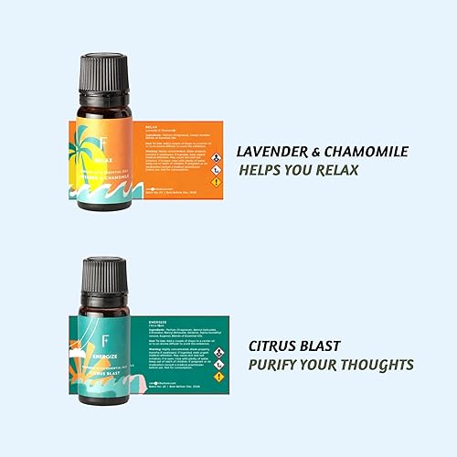 Miniatura 7 de Folkulture Aceites esenciales para aceite difusor, aceites esenciales, juego de 6 aceites de fragancia, aceites difusores de aromas para el hogar,