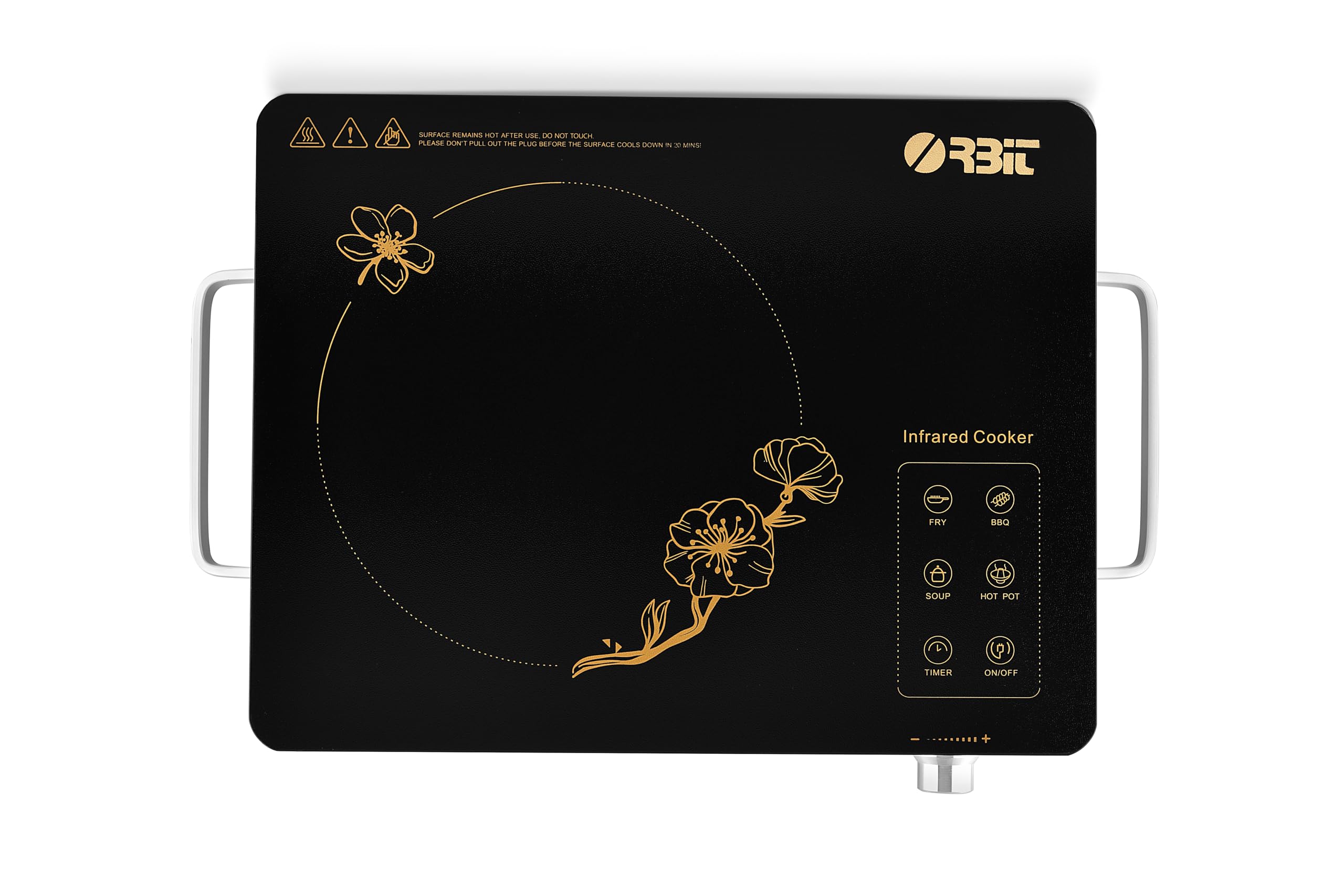 Orbit Infrared Induction Cooker in use with a pan of noodles