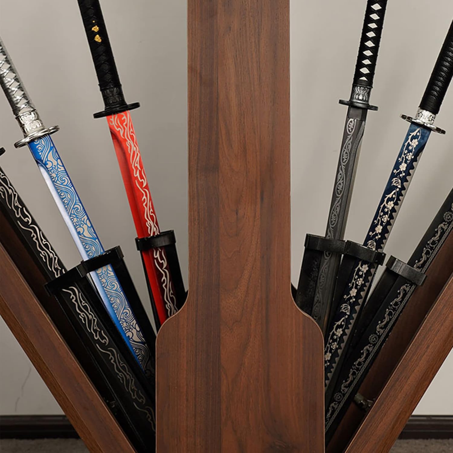 刀ホルダー 3段 剣ホルダー ゴシップアイコン 壁マウント 侍 刀 脇差