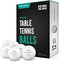 PRO-SPIN Balles de Ping-Pong 3 Étoiles, Haute Performance, Blanc, 40+ ABS | Lot de Balles Qualité Supérieure pour Entraînement de Tennis de Table | pour Tables de Ping Pong Intérieur, Extérieur