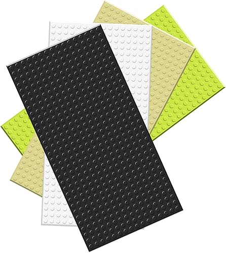 BOROLA Placas base clásicas de ladrillo de construcción, 10 x 5 pulgadas, compatible con la mayoría de los ladrillos de construcción de marcas