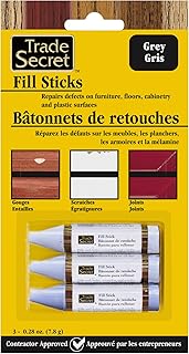 Wood Scratch Repair Fill Stick for Grey (Set of 3), Great for Touch-Ups and Repairs on Hardwoods Floors, Furniture, Cabinets and Plastic Surfaces