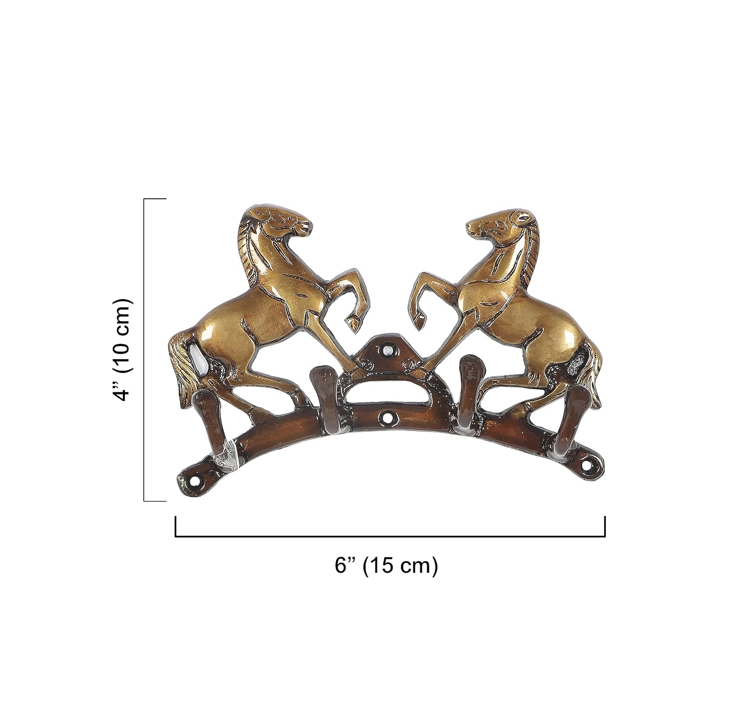 Amazon Brand - Umi Victorious Horse Pair Brass Key Holder - Multicolour Key Organizer for Home Décor offers donot miss