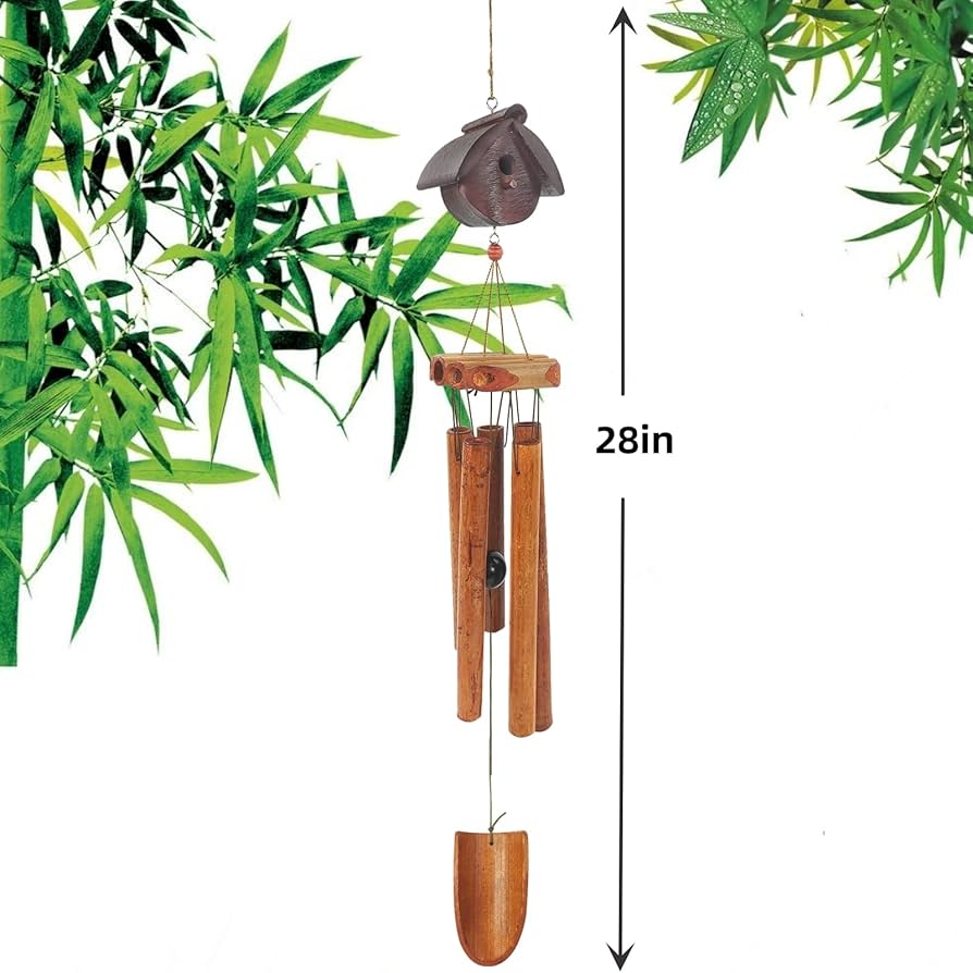Amazon.co.jp: 竹製ウィンドチャイム 屋外用 ディープトーン 手作り
