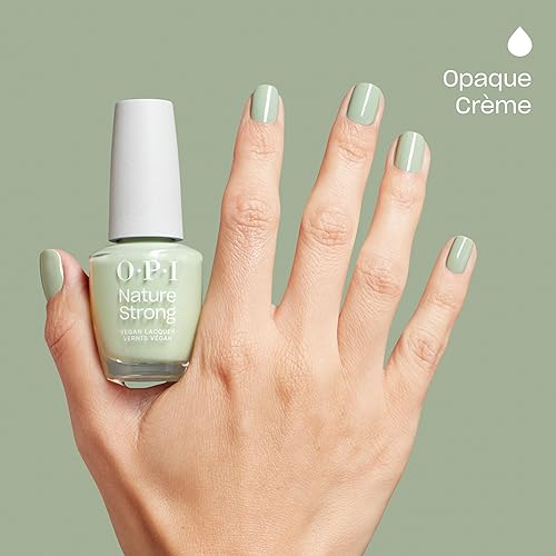 Miniatura 111 de OPI Nature Strong Natural Origin 3-Step System Botanical Base Coat, Top Coat, and Various Nail Polish Colors High Shine + Color Protection Por