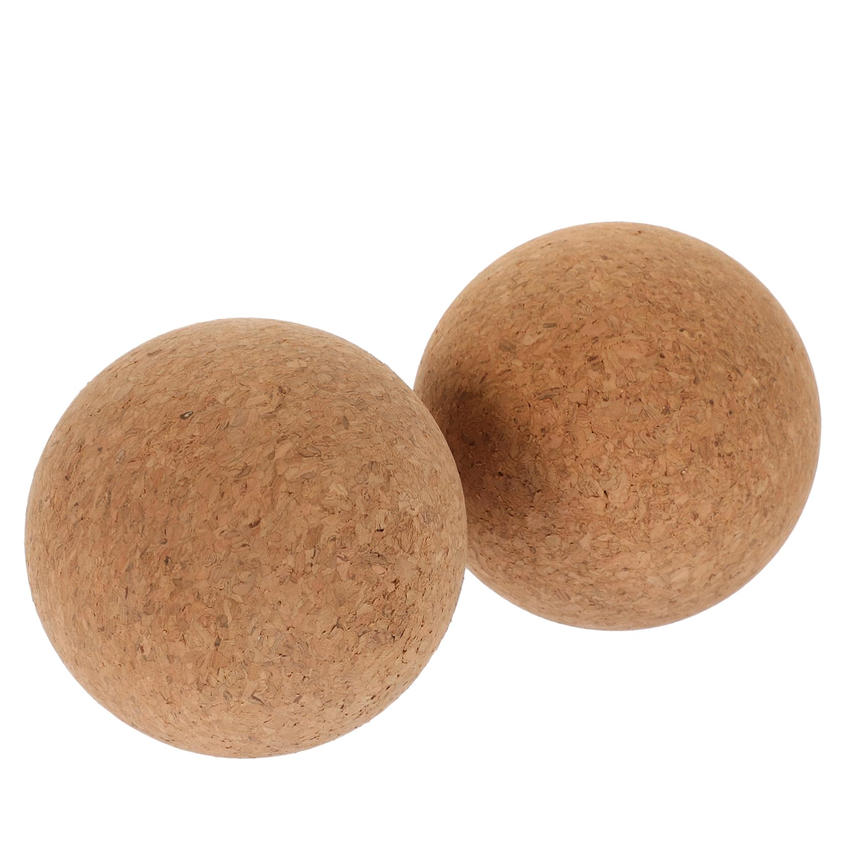2 Balones Ligeras para Yoga y Fitness de Masaje de Corcho Alivian la Tensión, Ideales para Piernas y Pies Después del Entrenamiento en Casa