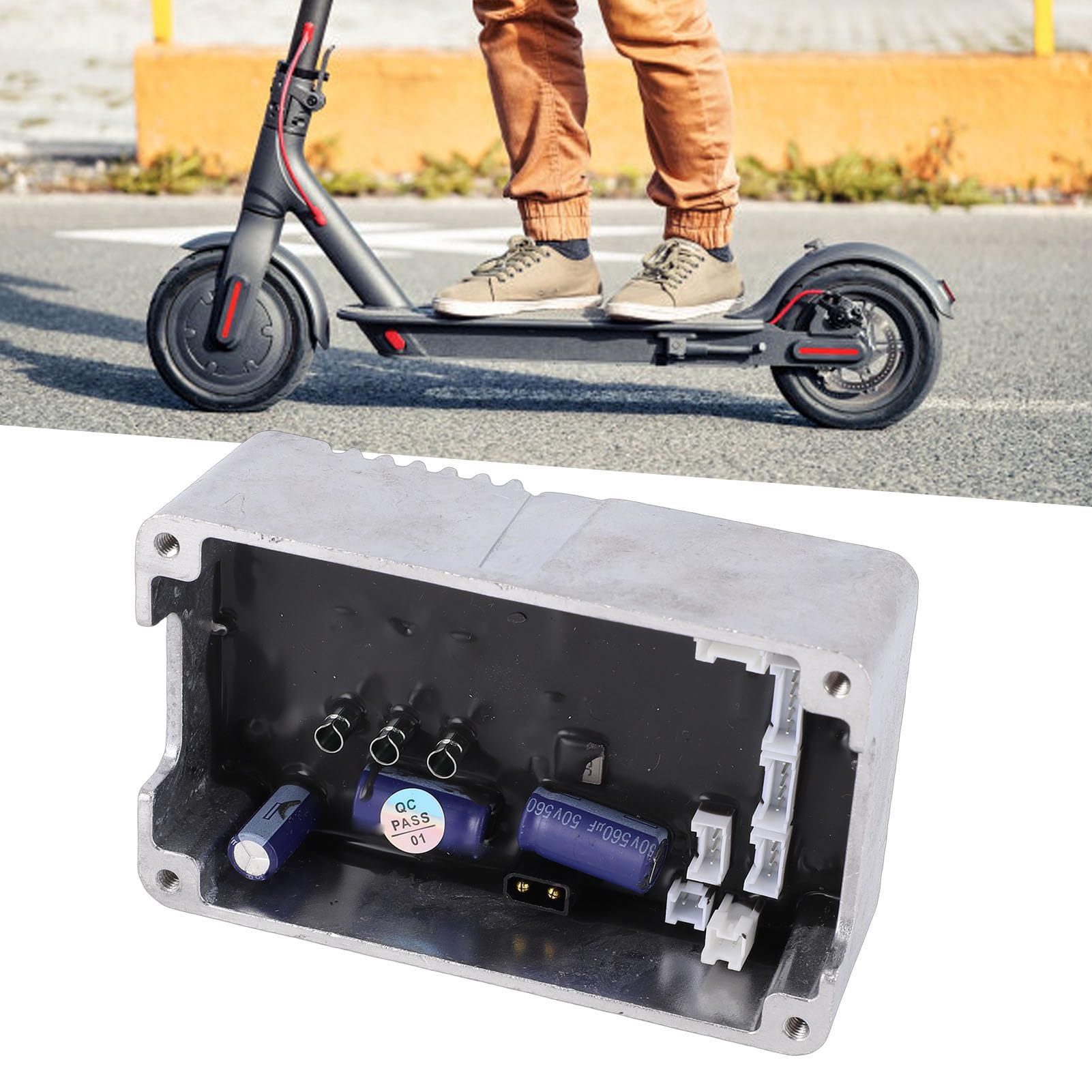 Contrôleur de Scooter électrique, Remplacement de Carte Mère étanche pour E2 Plus avec 3 Réglages de Vitesse 15 20 25 KM/h Connectivité App et Installation Facile