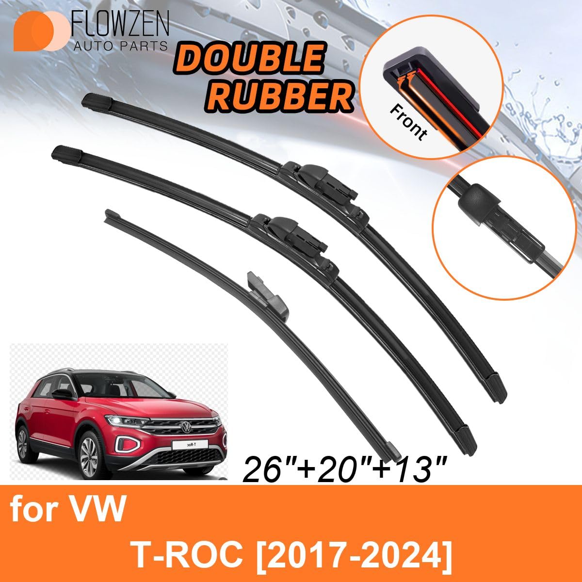 Kit Braccio Tergicristallo Posteriore Per Volkswagen Touran (2003-2010) - Set Completo Con Spazzola - Sostituzione Facile E Sicura - 2