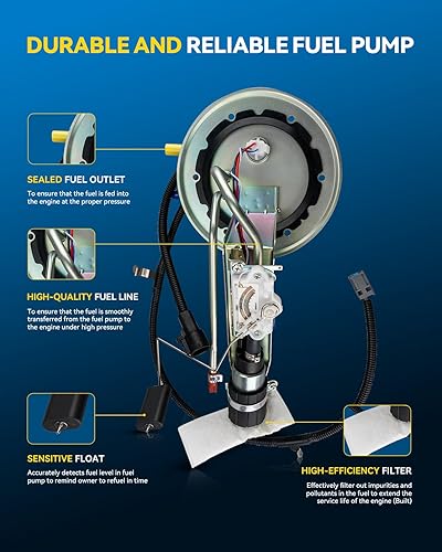 Miniatura 169 de PHILTOP Electric Fuel Pump Assembly Fits For Chevrolet S10 1985-1991, GMC S15 1985-1990, GMC Sonoma 1991, GMC Syclone 1991, SP06B1H