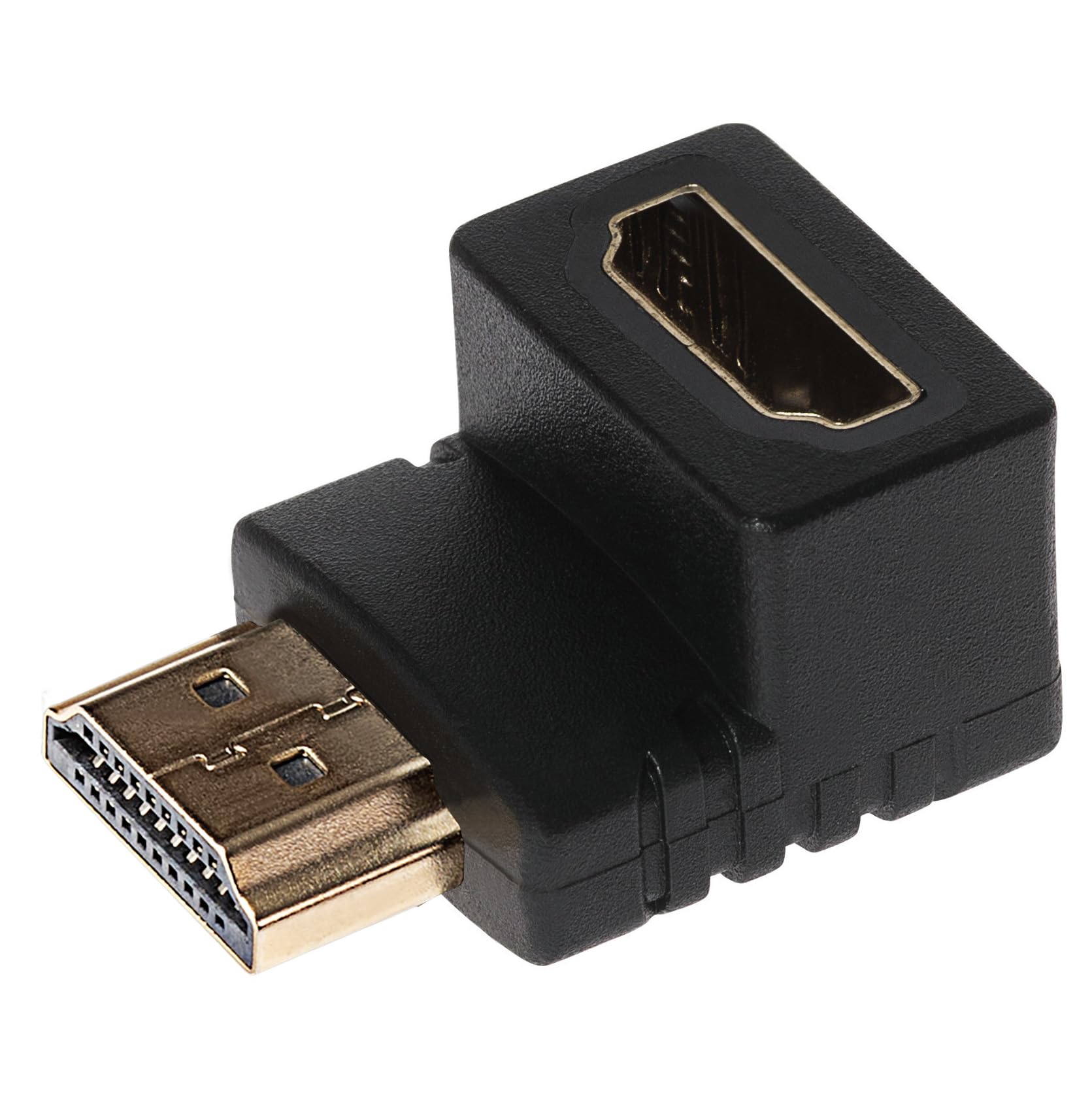 Maplin 90 Degree Fixed Angle HDMI Male to HDMI Female Adapter