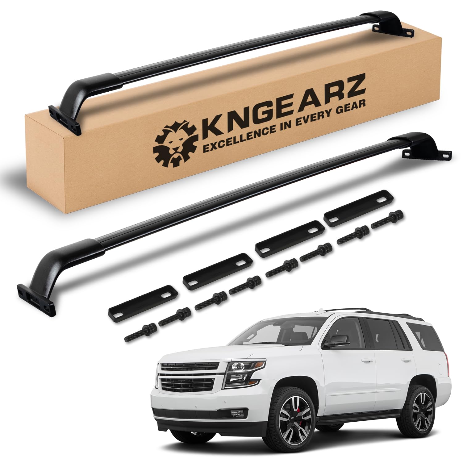 KNGEARZ 260lb Side Rails Cross Bars