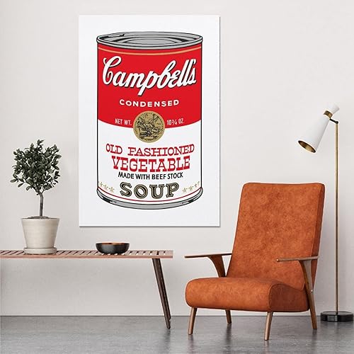 Miniatura 5 de LEES TOSS Andy Warhol - Lata de sopa (verduras a la antigua), lienzo decorativo para pared, pintura para dormitorio, póster estético para