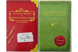 Harry Potter Schoolbooks: Quidditch Through the Ages and Fantastic Beasts and Where to Find Them