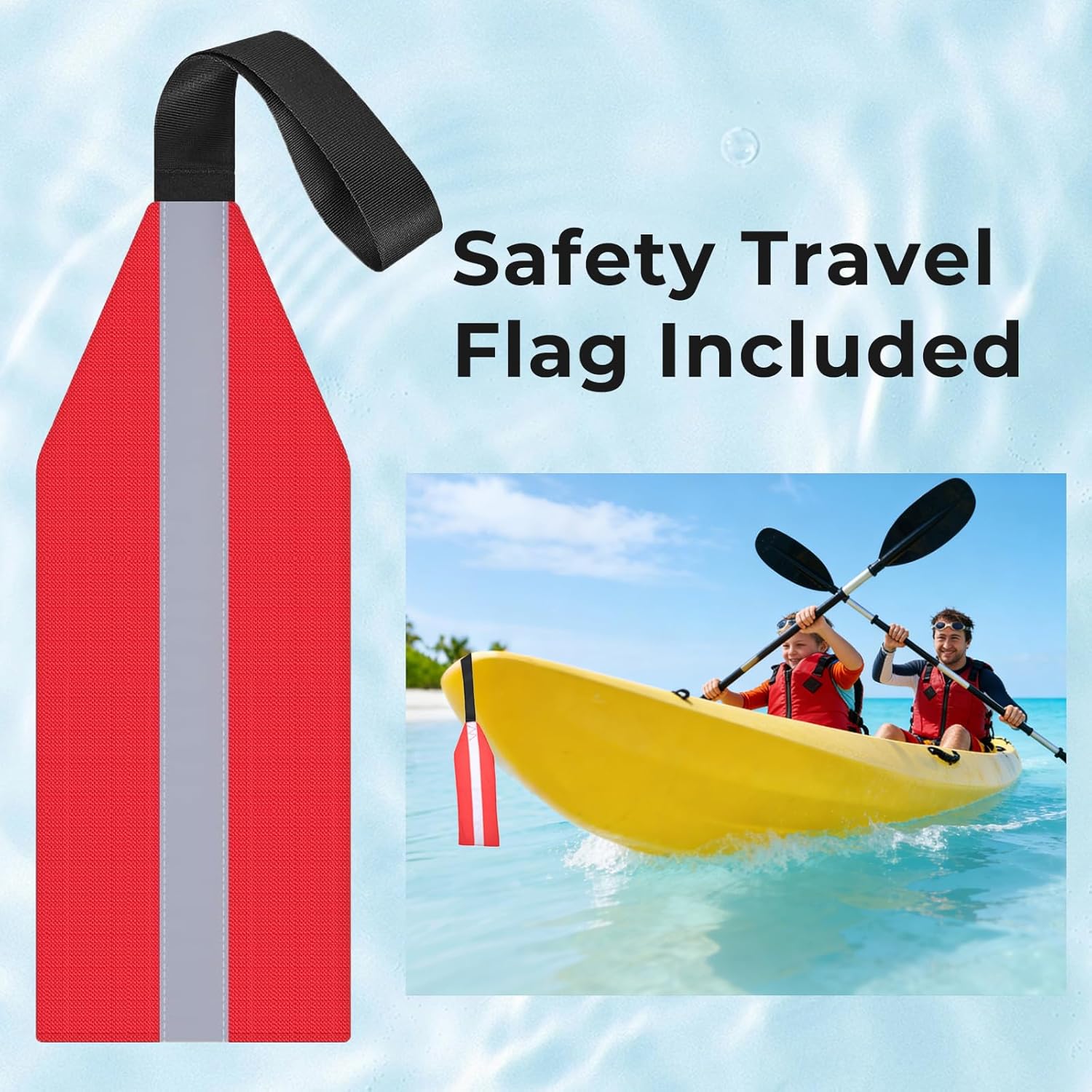 Kayak Gel Seat Cushion, Double Thicken Anti Slip Waterproof Gel Kayak Seat, Kayak Accessories for Fishing, Kayak Fishing Accessories