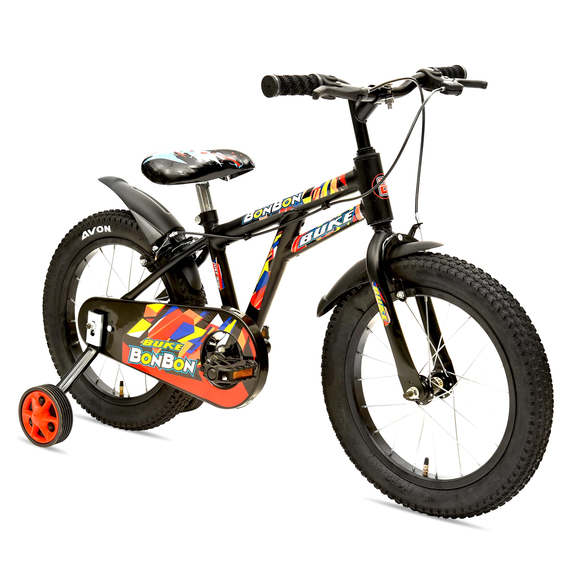 Cyclux Buke BicyclesHoot 16TKids Bike with 16 inches Wheel Size and 10 inches Frame| Rigid Suspension, Caliper Brake, Broader Tyres and Steel Rim| Ideal for Kids Between 4 and 6 Years, Black Matte (B0BWY2BC74) Amazon Price History, Amazon Price Tracker