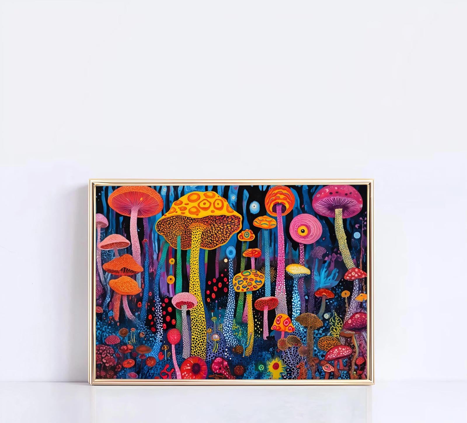 Yocheng Nature Landscape Poster Abstract Colorful Scenery Canvas Painting Wall Art Living Room Home Decor 21x30cm No Frame
