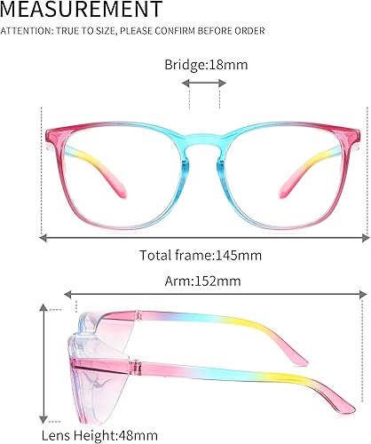 Miniatura 4 de Alsenor Gafas de seguridad antiniebla, gafas protectoras con bloqueo de luz azul, antipolvo, protección UV, para hombres y mujeres (paquete de 2