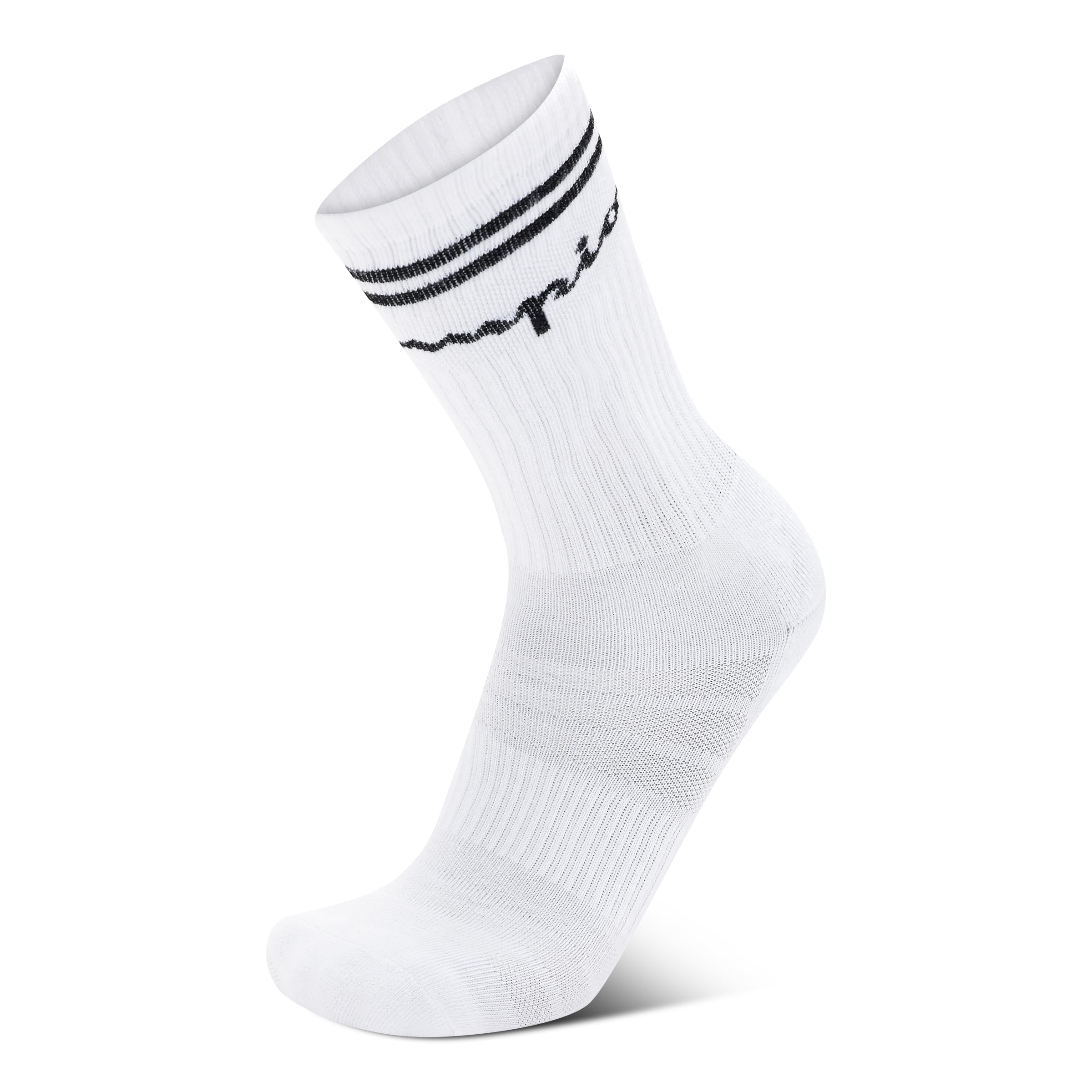 Champion Men's Cushioned Crew Socks 5-Pack - Moisture-Wicking Athletic Crew Socks with Arch Support (Sizes 6-12)