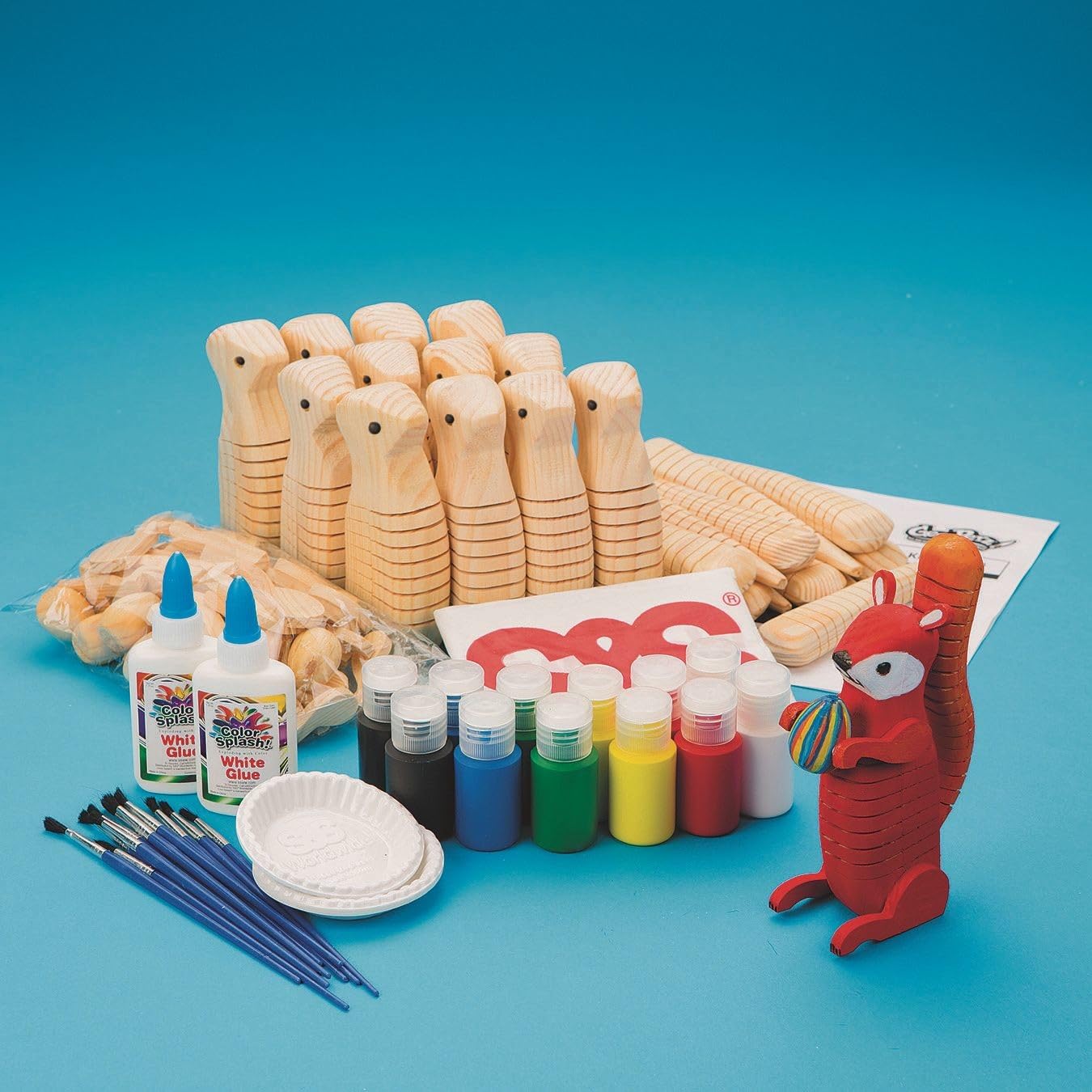 Flexible Wooden Squirrel Craft Kit