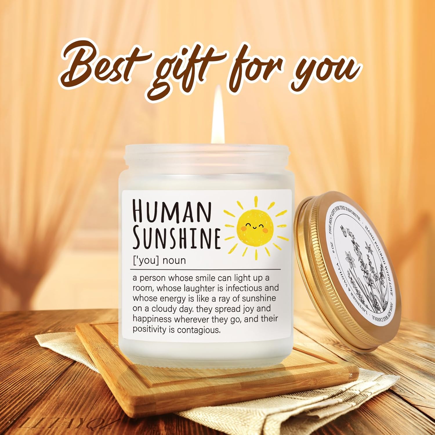 Human Sunshine Thanksgiving Candle Gifts for Women, Birthday Inspirational Appreciation Gifts for Women Boss Coworkers Teachers Nurses, Retirement Gift for Woman, Thank You Gift for Her-31 - Image 4